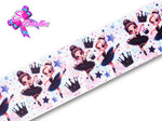 LBP07064 - Listón Estampado de 7,5 cm - Bailarina (por metro)
