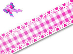 LBP07100 - Listón Estampado de 7,5 cm - Corazon (por metro)