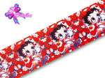 LBP07165 - Listón Estampado de 7,5 cm - Betty Boop (por metro)