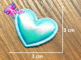 CMS30194 - Vinil de 3cm x 3cm - Corazon Azul