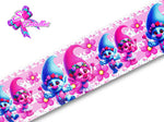LBP07190 - Listón Estampado de 7,5 cm - Trolls (por metro)