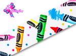 LBP07322 - Listón Impreso de 7,5 cm - Crayola (por metro)