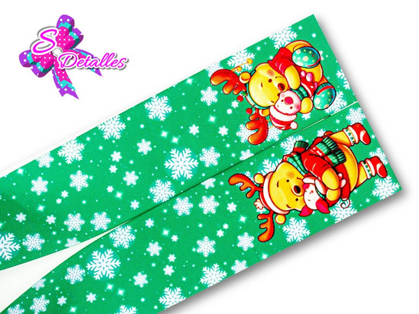 LBP27441 - Listón Estampado de 7,5 cm - Navidad (Tira)