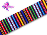 LBP07152 - Listón Estampado de 7,5 cm - Mexico (por metro)