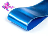LBM07017 - Listón Metalico Liso de 7,5 cm - Azul Rey (por metro)