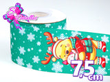 LBP27441 - Listón Estampado de 7,5 cm - Navidad (Tira)