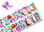 LBP07216 - Listón Estampado de 7,5 cm - Mexico (Tira de 91cm)