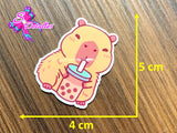 CM00036 - Resina de 4cm x 5cm - Capibara
