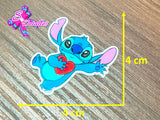 CM00149 - Resina de 4cm x 4cm - Lilo y stitch