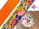 PXQ00237 - 1 Listón Estampado + 1 Listón Unicolor + 1 Resina para Moño