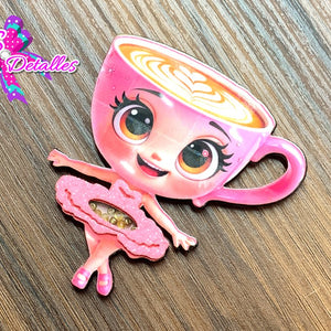 CMS10070 - Shaker de 7cm x 7cm - Ballerina Cappuccina