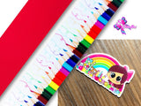 PXQ00037 - 1 Listón Estampado + 1 Listón Unicolor + 1 Resina para Moño