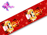LBP27472 - Listón Estampado de 7,5 cm - Navidad (por metro)