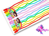 LBP07243 - Listón Estampado de 7,5 cm - Clases (por tira)ia)