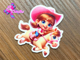 CM00033 - Resina de 5cm x 5cm - Vaquera