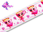 LBP07144 - Listón Estampado de 7,5 cm - Ballerina Capuchina (por metro)