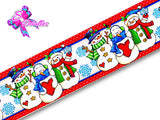 LBP27454 - Listón Estampado de 7,5 cm - Navidad (por metro)