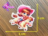 CM00033 - Resina de 5cm x 5cm - Vaquera