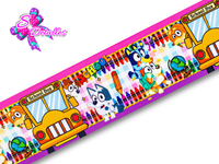 LBP07169 - Listón Impreso de 7,5 cm - Bluey (por metro)