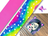 PXQ00241 - 1 Listón Estampado + 1 Listón Unicolor + 1 Resina para Moño