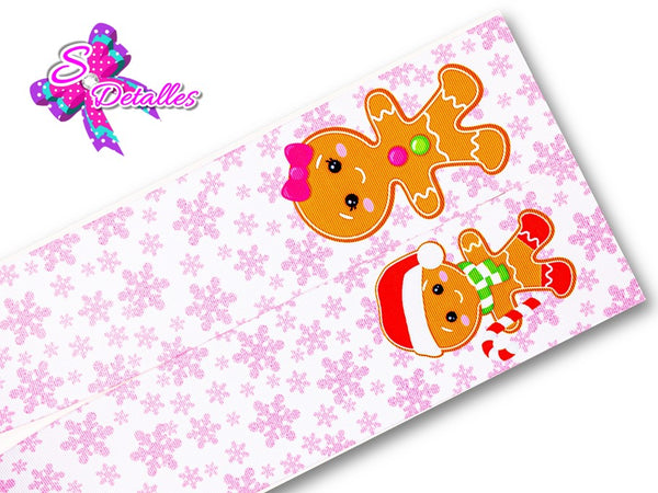 LBP27445 - Listón Estampado de 7,5 cm - Navidad (Tira)
