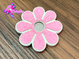 CMS10089 - Shaker de 6cm x 6cm - Flor Rosa