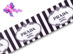 LBP07104 - Listón Estampado de 7,5 cm - Prada (por metro)