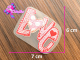 PDTF0058 - Planchable DTF de 7cm x 6cm - Amor