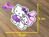 CM00152 - Resina de 5cm x 4cm - Hello Kitty