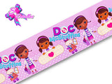 LBP07418 - Listón Estampado de 7,5 cm - Doctora Juguetes (por metro)
