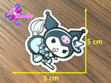 CM00153 - Resina de 5cm x 5cm - Kuromi