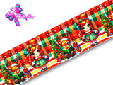 LBP27475 - Listón Estampado de 7,5 cm - Navidad (por metro)