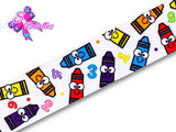 LBP06065 - Listón Impreso de 5,0 cm - Crayola (por metro)