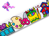 LBP07170 - Listón Impreso de 7,5 cm - Clases (por metro)