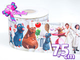 LBP07290 - Listón Estampado de 7,5 cm - Ratatouille (por metro)