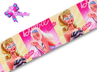 LBP07451 - Listón Impreso de 7,5 cm - Barbie (por metro)