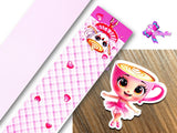 PXQ00047 - 1 Listón Estampado + 1 Listón Unicolor + 1 Resina para Moño