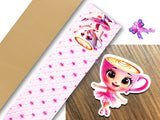 PXQ00048 - 1 Listón Estampado + 1 Listón Unicolor + 1 Resina para Moño