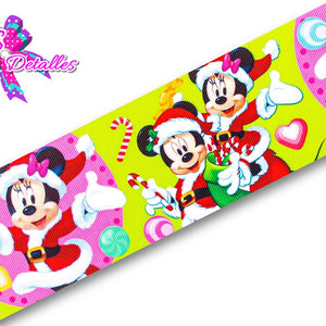 LBP27418 - Listón Estampado de 7,5 cm - Navidad (por metro)