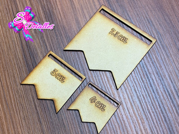 PMDF0004 - Set de 3 Puntas MDF #4 de 7,5cm, 5cm y 4cm