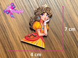 CMS10134 - Shaker de 4cm x 7cm - Princesa