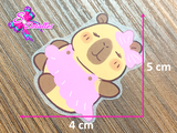 PDTF0002 - Planchable DTF de 4cm x 5cm - Capibara Bailarina
