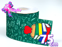 LBP07266 - Listón Impreso de 7,5 cm - Clases (Tira de 82 m)