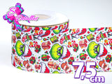 LBP27449 - Listón Estampado de 7,5 cm - Navidad (por metro)