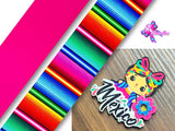 PAQ01227 - 1 Listón Estampado + 1 Listón Unicolor + 1 Shaker Grande para Moño