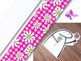 PXQ00253 - 1 Listón Estampado + 1 Listón Unicolor + 1 Resina para Moño