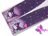 LBP07348 - Listón Estampado de 7,5 cm - Kuromi (Tira de 80 cm)