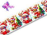 LBP27479 - Listón Estampado de 7,5 cm - Navidad (por metro)