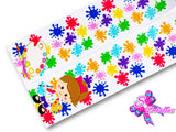 LBP07397 - Listón Estampado de 7,5 cm - Clases (Tira de 81 cm)