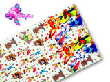 LBP07374 - Listón Estampado de 7,5 cm - Zootopia (por tira)